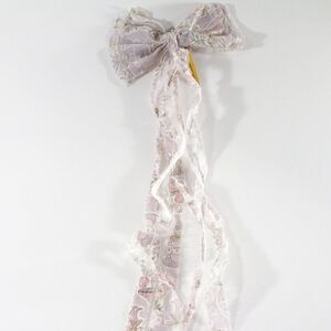 DANNIJO Women's Pizzazz Bow Hair Clip PInk White N